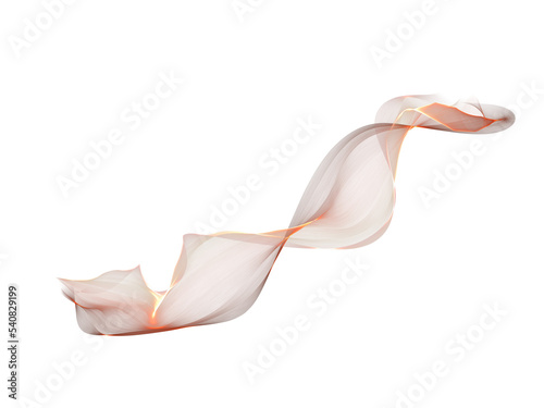 Abstract transparent PNG figure, airy and flowing.