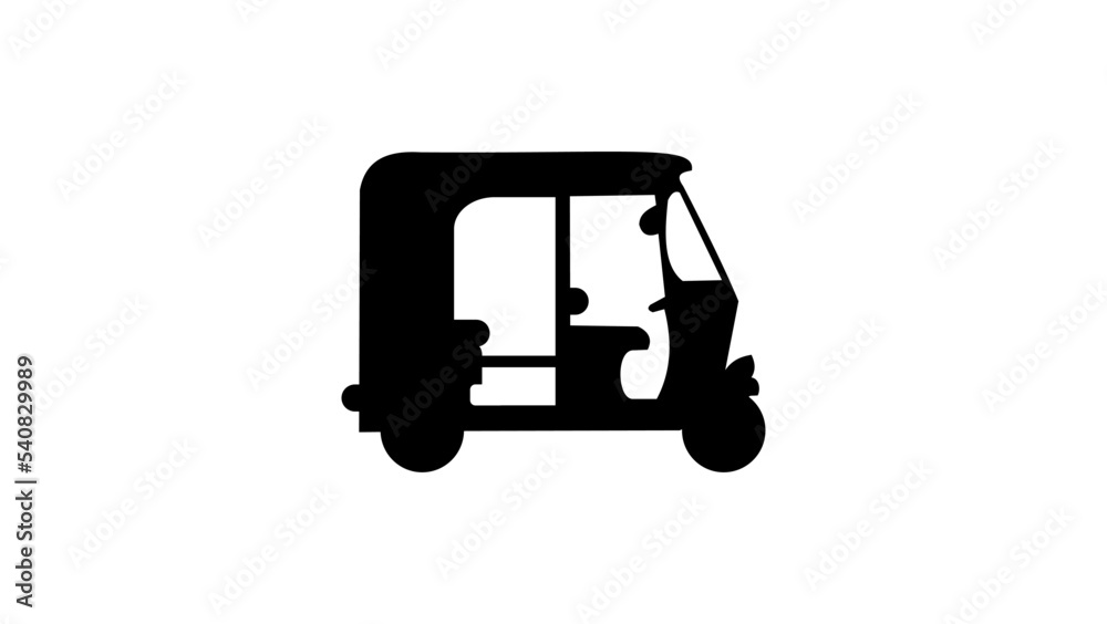 Fototapeta premium Tuk-tuk silhouette