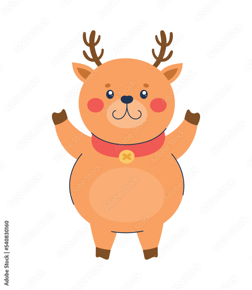 cute reindeer christmas character cute reindeer christmas character