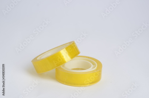 roll of tape, stationary, isolated white background