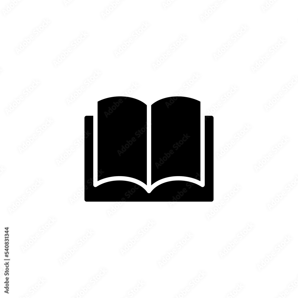 Book icon vector illustration. open book sign and symbol. ebook icon Book icon vector illustration. open book sign and symbol. ebook icon