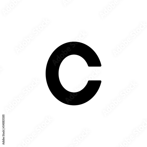 Copyright icon vector illustration. copyright sign and symbol