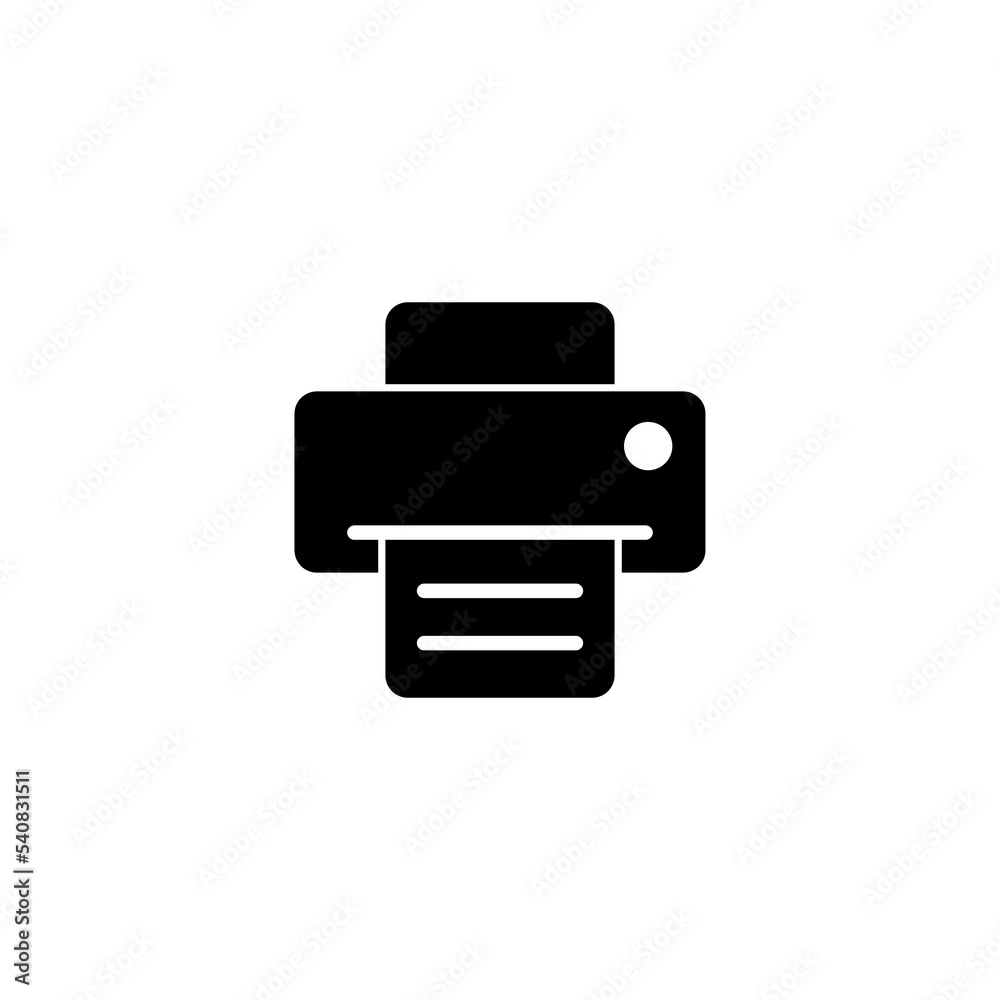 Print icon vector illustration. printer sign and symbol Print icon vector illustration. printer sign and symbol