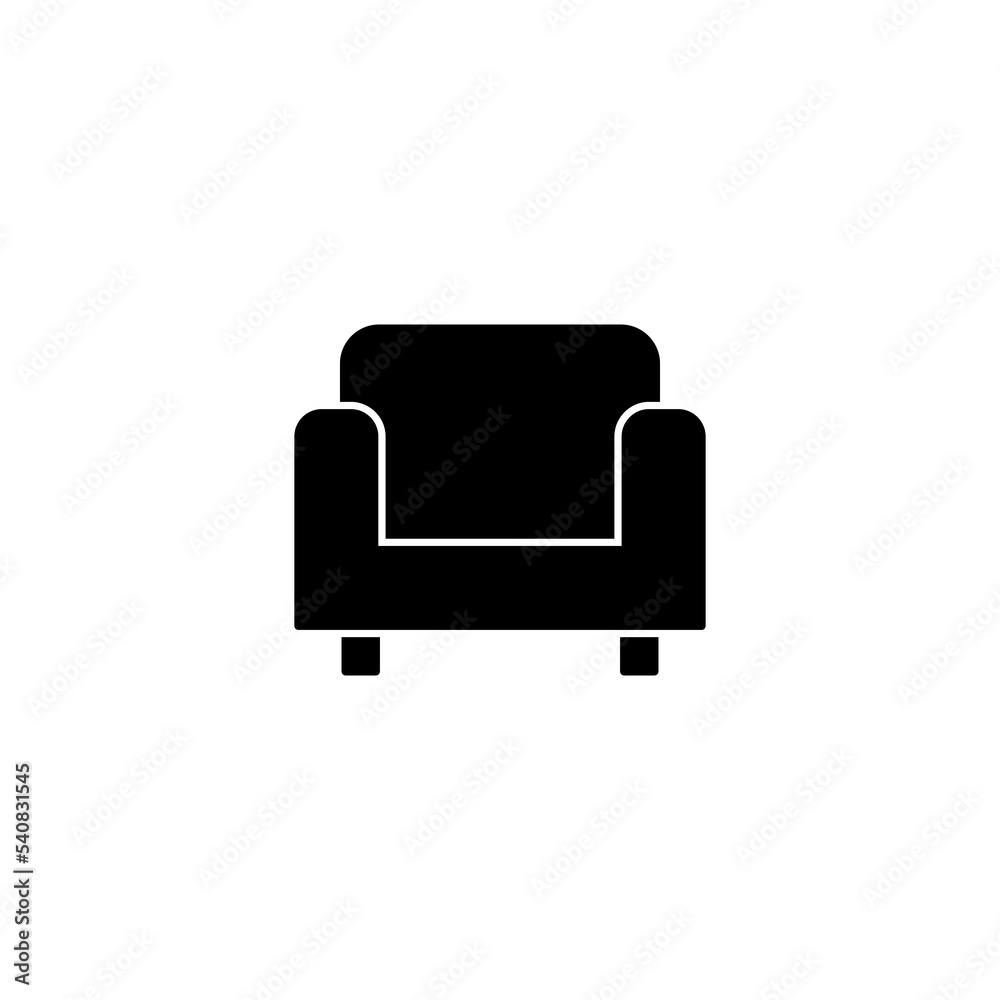 Sofa icon vector illustration. sofa sign and symbol. furniture icon Sofa icon vector illustration. sofa sign and symbol. furniture icon