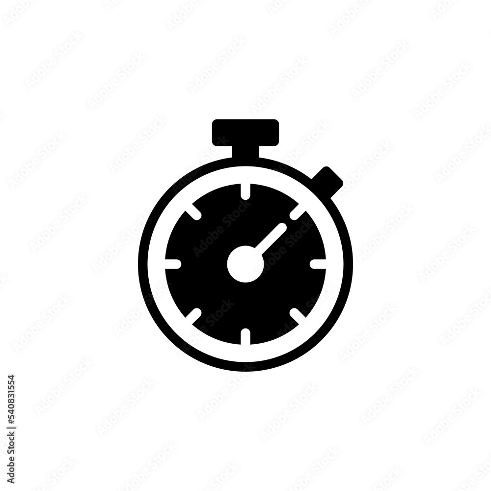 stopwatch icon vector illustration. Timer sign and symbol. Countdown icon. Period of time