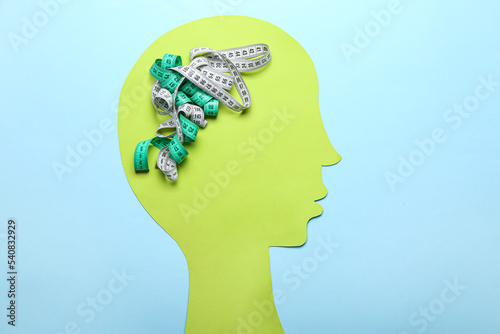 Paper figure of human head ...