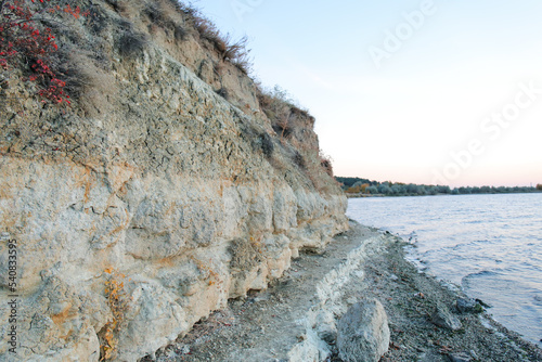 View of beautiful cliff and...