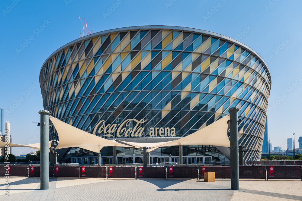 Dubai uae october 2022 coca cola arena in dubai united arab