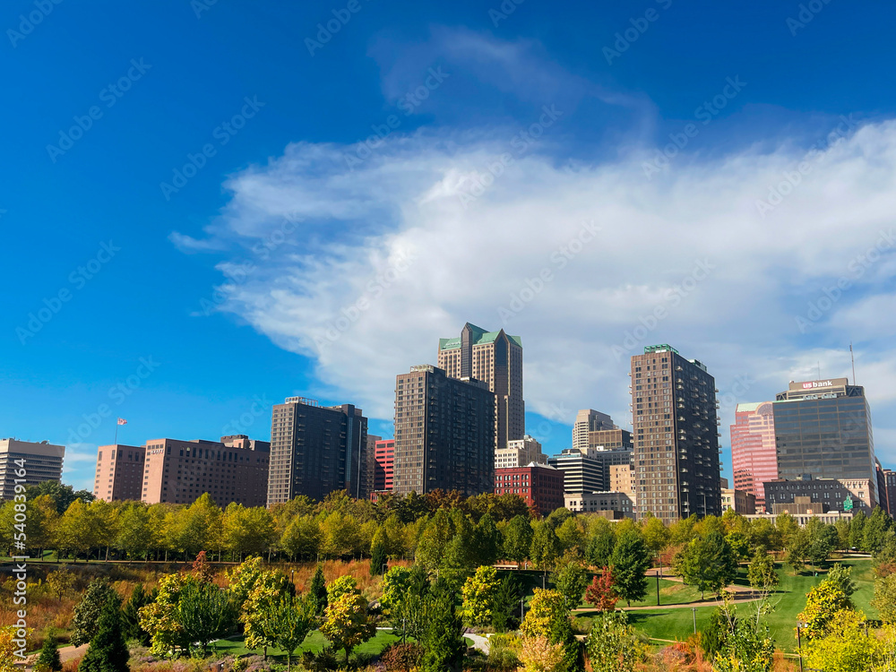 Obraz premium city skyline