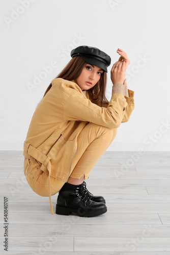 Beautiful fashionable young...