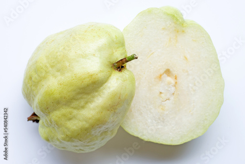 Guava on a white background.