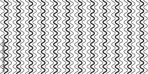 Thick and thin wavy vector stripes in a vertical position. Vector seamless for print and decorations.