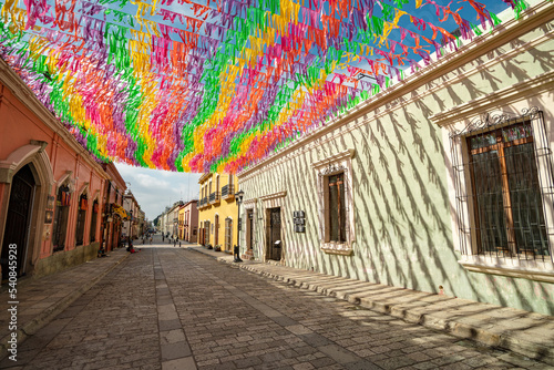 Calle de Oaxaca decorada photo
