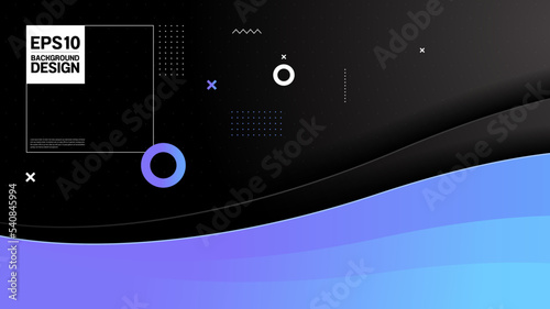 abstract template banner, gradient light blue color and black background, liquid curve shape, art design for illustration 3840 x 2160 monitor size for webside template.