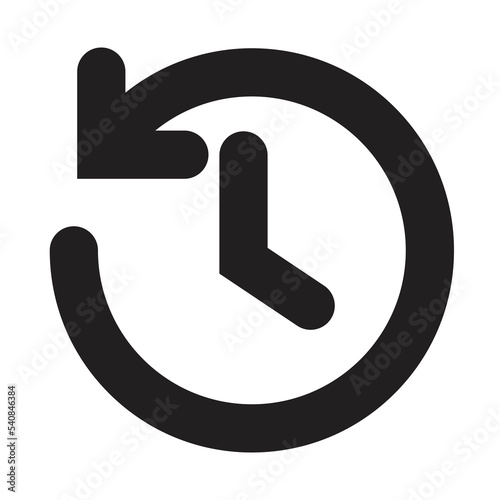 Recent event history or activity icon