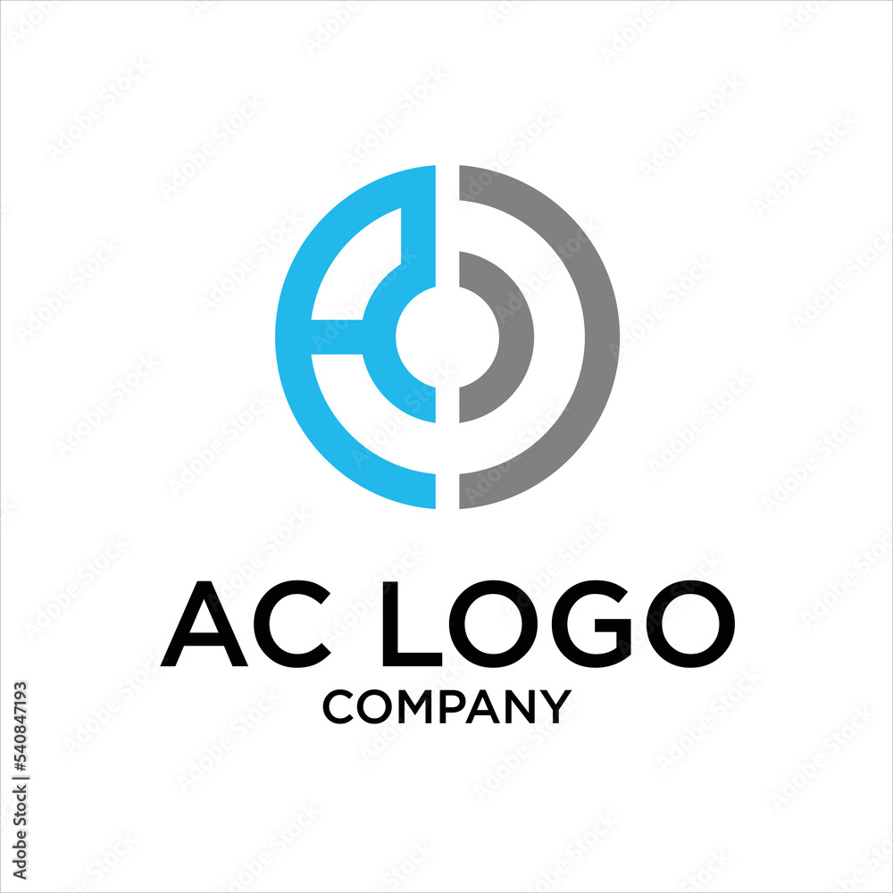 AO,AC Letter Logo Design Template