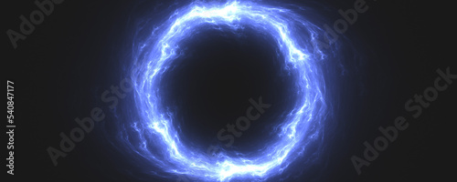blue energy hole circle abstract background