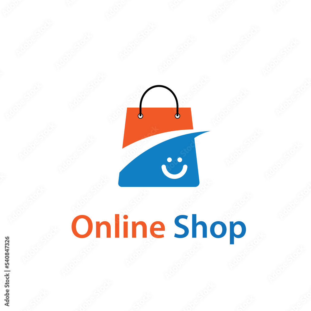 shop online shopping logo design