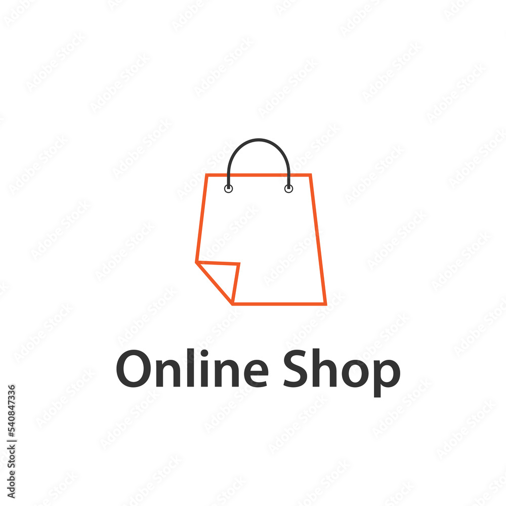 shop online shopping logo design