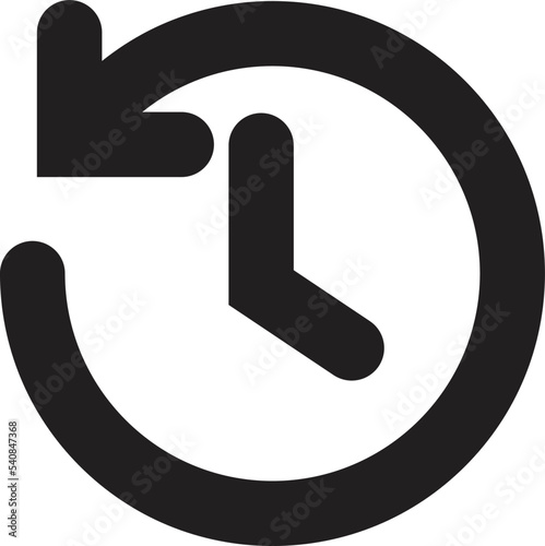 Recent event history or activity icon