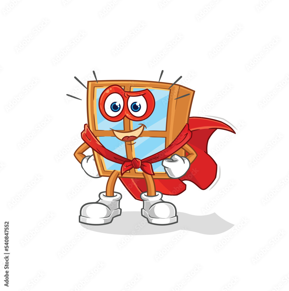 window heroes vector. cartoon character