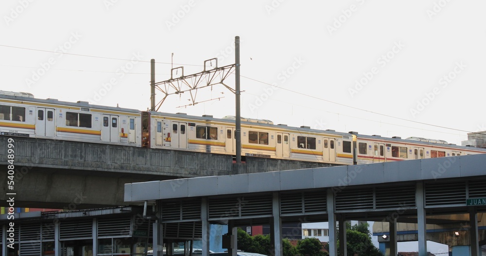 Obraz premium train in the city