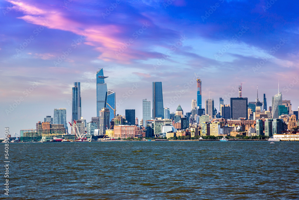 Naklejka premium Manhattan cityscape in New York
