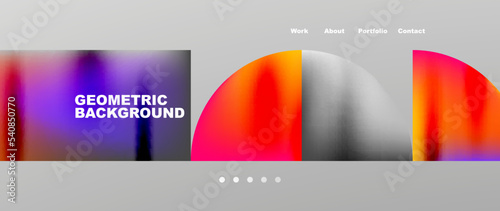 Overlapping circles abstract background template