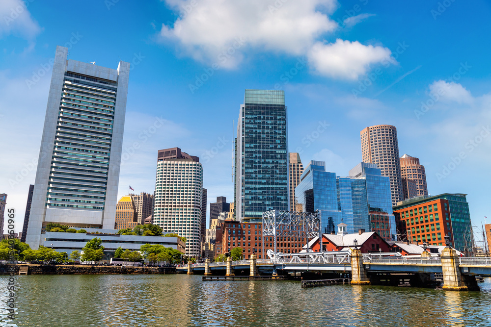 Panoramic view of Boston