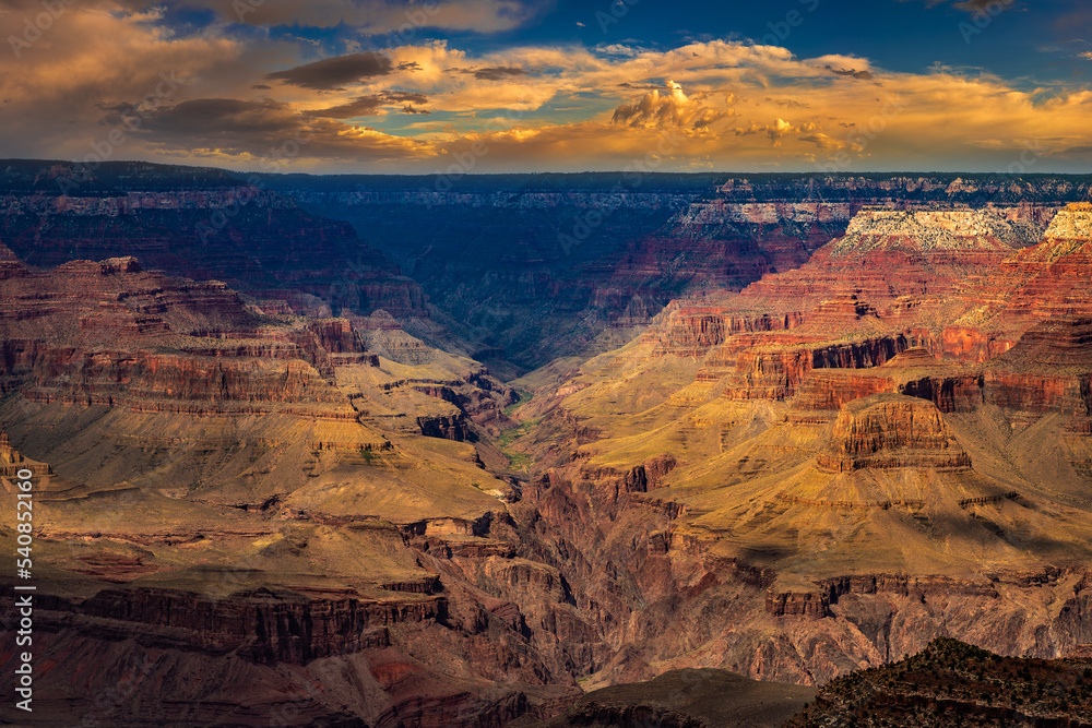 Grand Canyon National Park at sunset Grand Canyon National Park at sunset