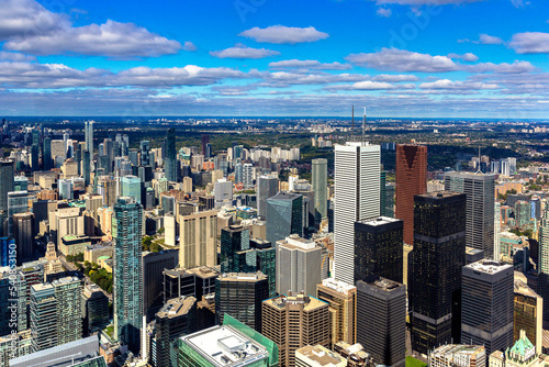Canvas Print Aerial view of Toronto