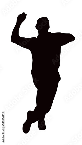 Sport Silhouette - Bowler Run-up photo