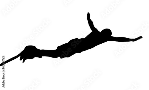 Male Bungee Jumper
