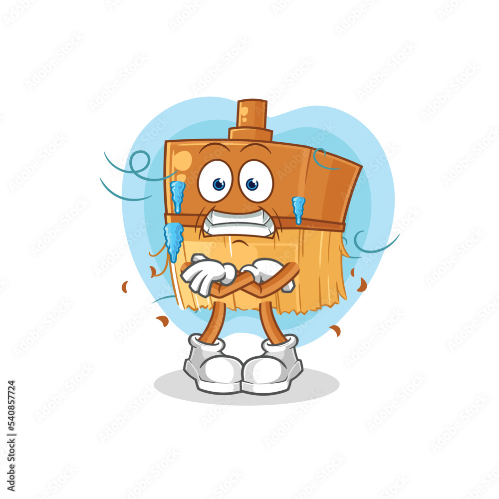 Obraz premium paintbrush cold illustration. character vector