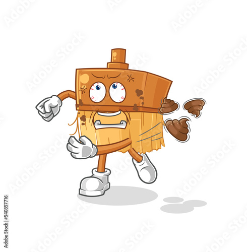 paintbrush throwing shit vector