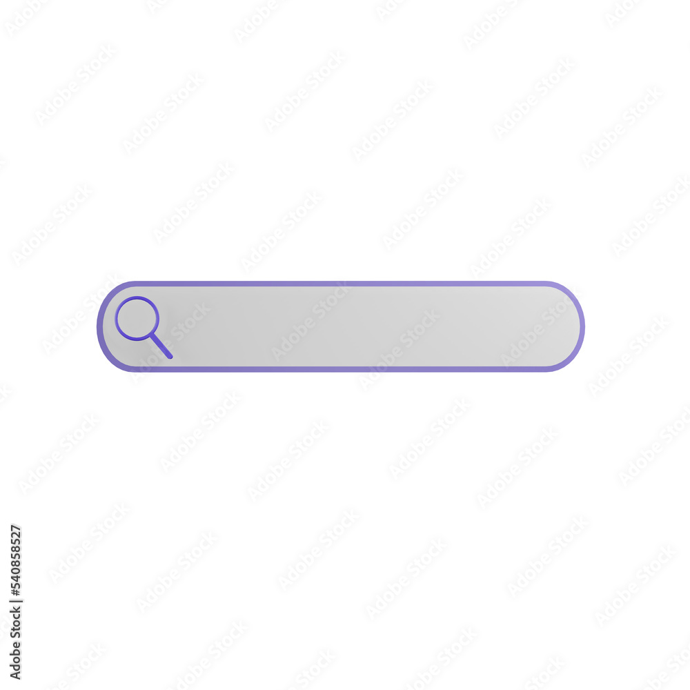 Message bar for searching various information. 3d illustration Message bar for searching various information. 3d illustration
