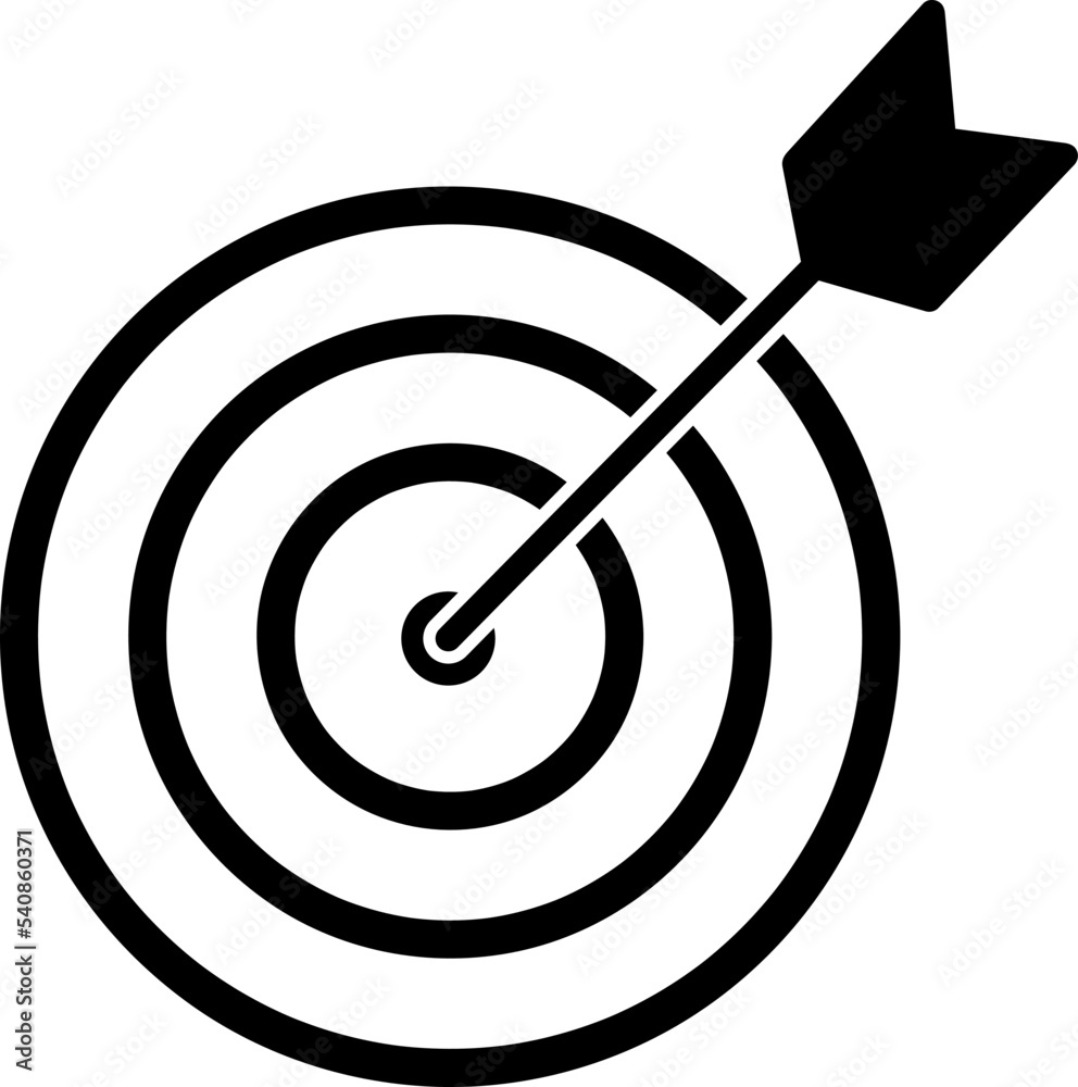 Marketing target Icon in flat style. Aim symbol isolated on white background. Abstract marketing icon in black Marketing target concept Vector illustration for graphic design, Web site, UI, mobile upp Marketing target Icon in flat style. Aim symbol isolated on white background. Abstract marketing icon in black Marketing target concept Vector illustration for graphic design, Web site, UI, mobile upp