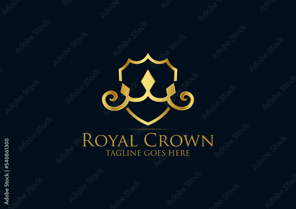 Royal Logo, Luxury Logo, Crest Logo, Crown Logo
