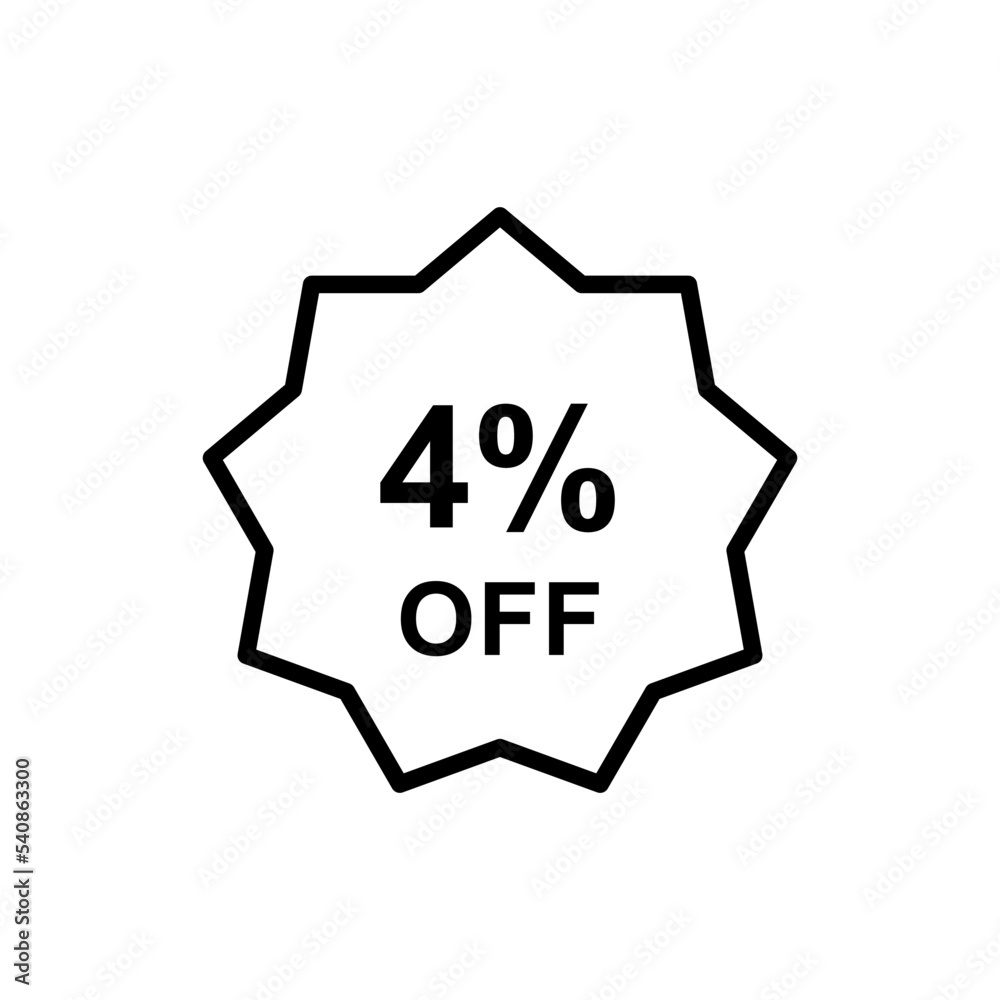 Discount offer icon vector design templates Discount offer icon vector design templates