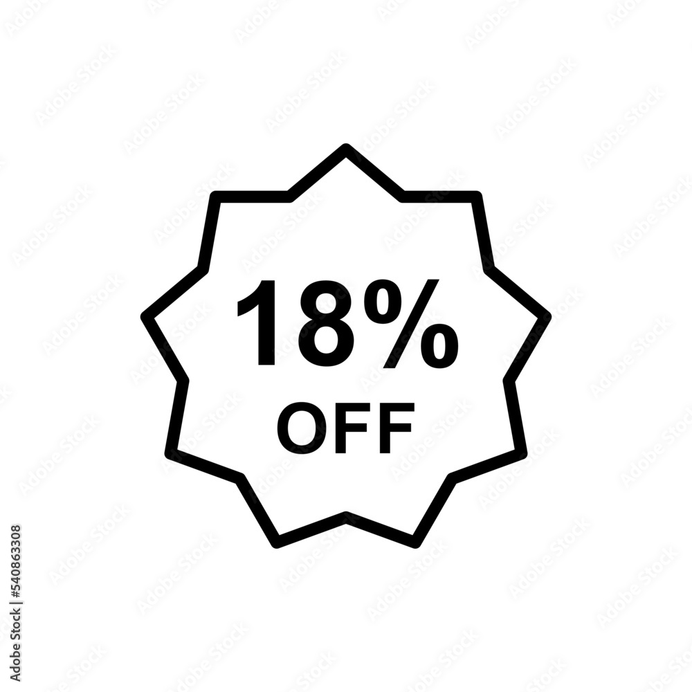Discount offer icon vector design templates Discount offer icon vector design templates