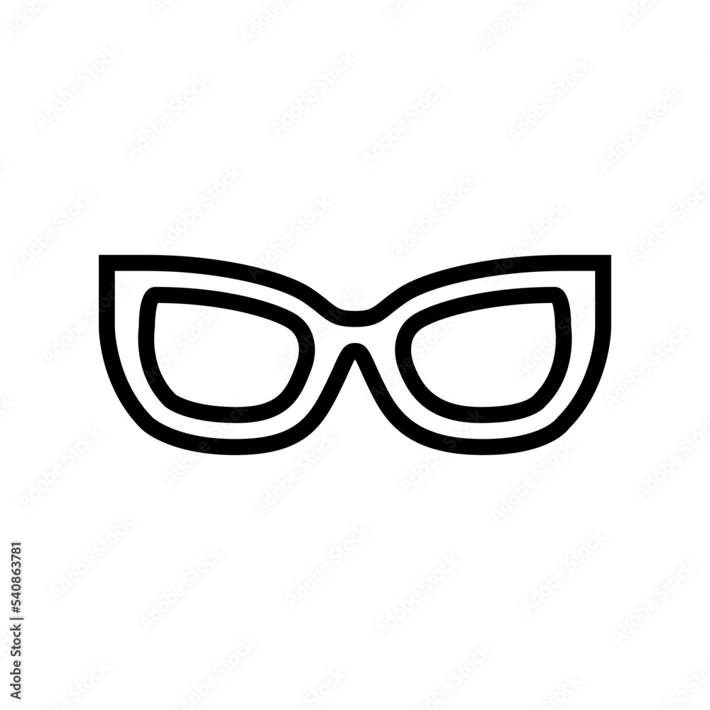 kig girl glasses frame line icon vector. kig girl glasses frame sign. isolated contour symbol black illustration kig girl glasses frame line icon vector. kig girl glasses frame sign. isolated contour symbol black illustration