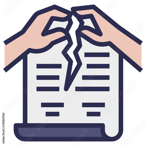 contract termination icon