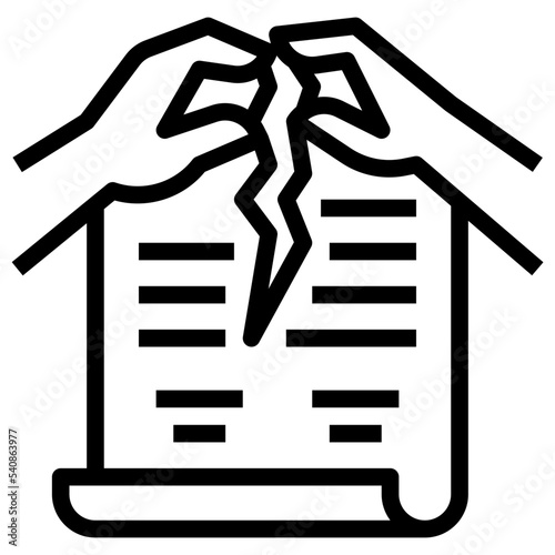 contract termination icon