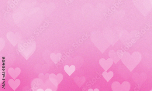 Pink heart-shaped bokeh background