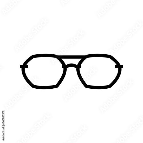 modern glasses optical line icon vector. modern glasses optical sign. isolated contour symbol black illustration