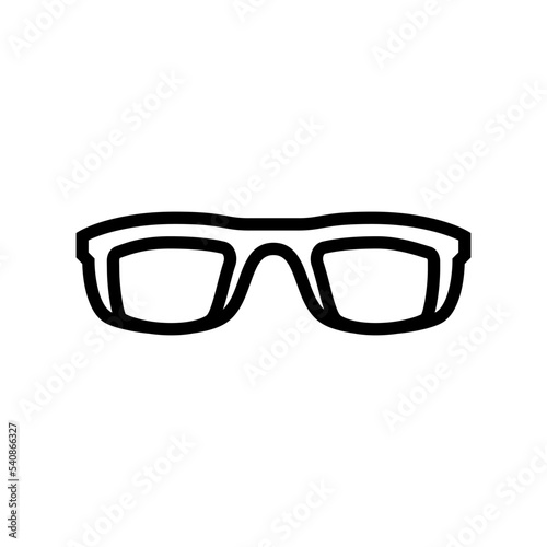 kid boy glasses frame line icon vector. kid boy glasses frame sign. isolated contour symbol black illustration