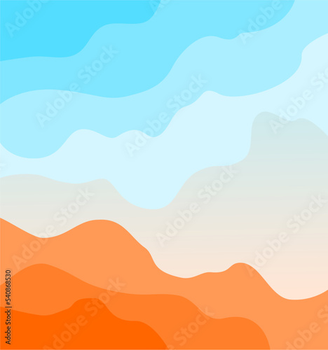 illustration of a desert landscape background