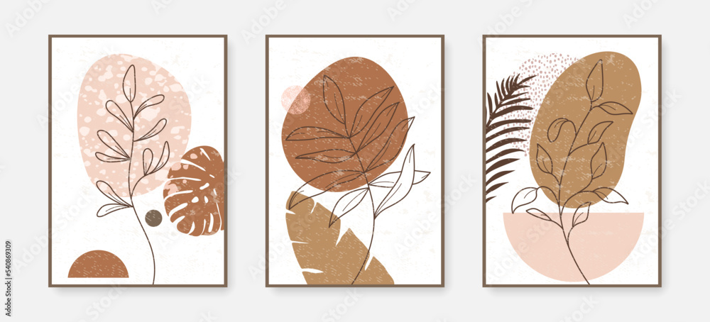 Gallery Wall Art Set of 3 Minimalist Leaves Art Drawings Print. Floral Poster for Bedroom, Living Room and Office Wall Decor. Hand Draw Leaves Vector Botanical Design for Minimalist Wall Art. Gallery Wall Art Set of 3 Minimalist Leaves Art Drawings Print. Floral Poster for Bedroom, Living Room and Office Wall Decor. Hand Draw Leaves Vector Botanical Design for Minimalist Wall Art.