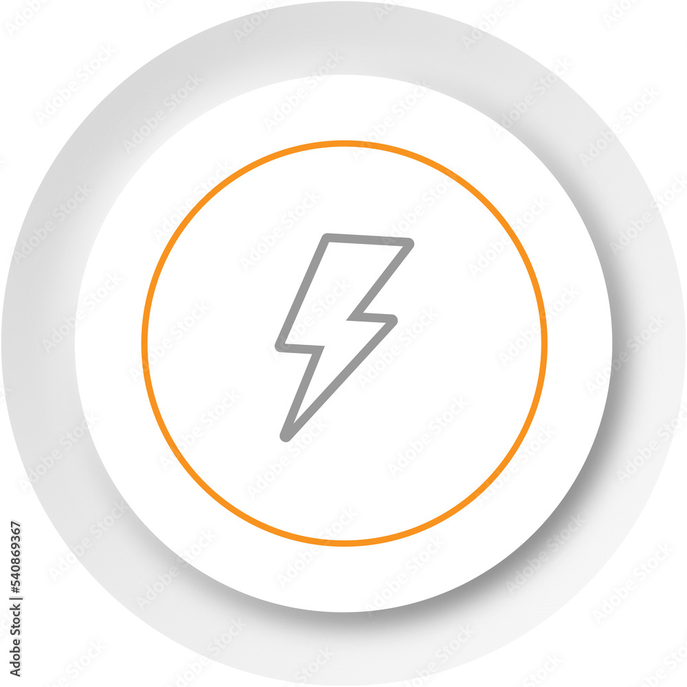 Neumorphism UI button, charge, lightning, Neumorphism UI button, charge, lightning,