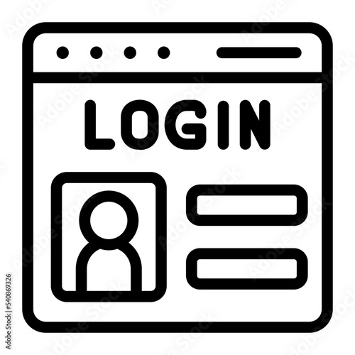 login line icon